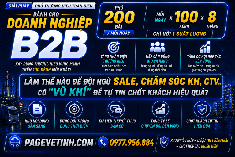 Chiến lược phủ thương hiệu hiệu quả cho doanh nghiệp và nhà máy B2B